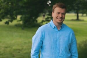New Calibro Consultants starter Matthew Knight standing in a field