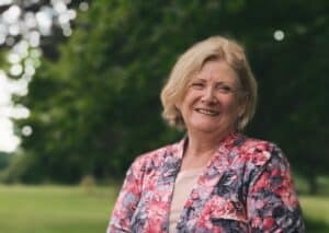 New Calibro Consultants starter Patricia Jones standing in a field